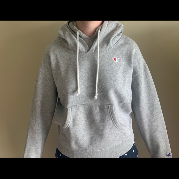 Champion grey double hoodie - Picture 3 of 4
